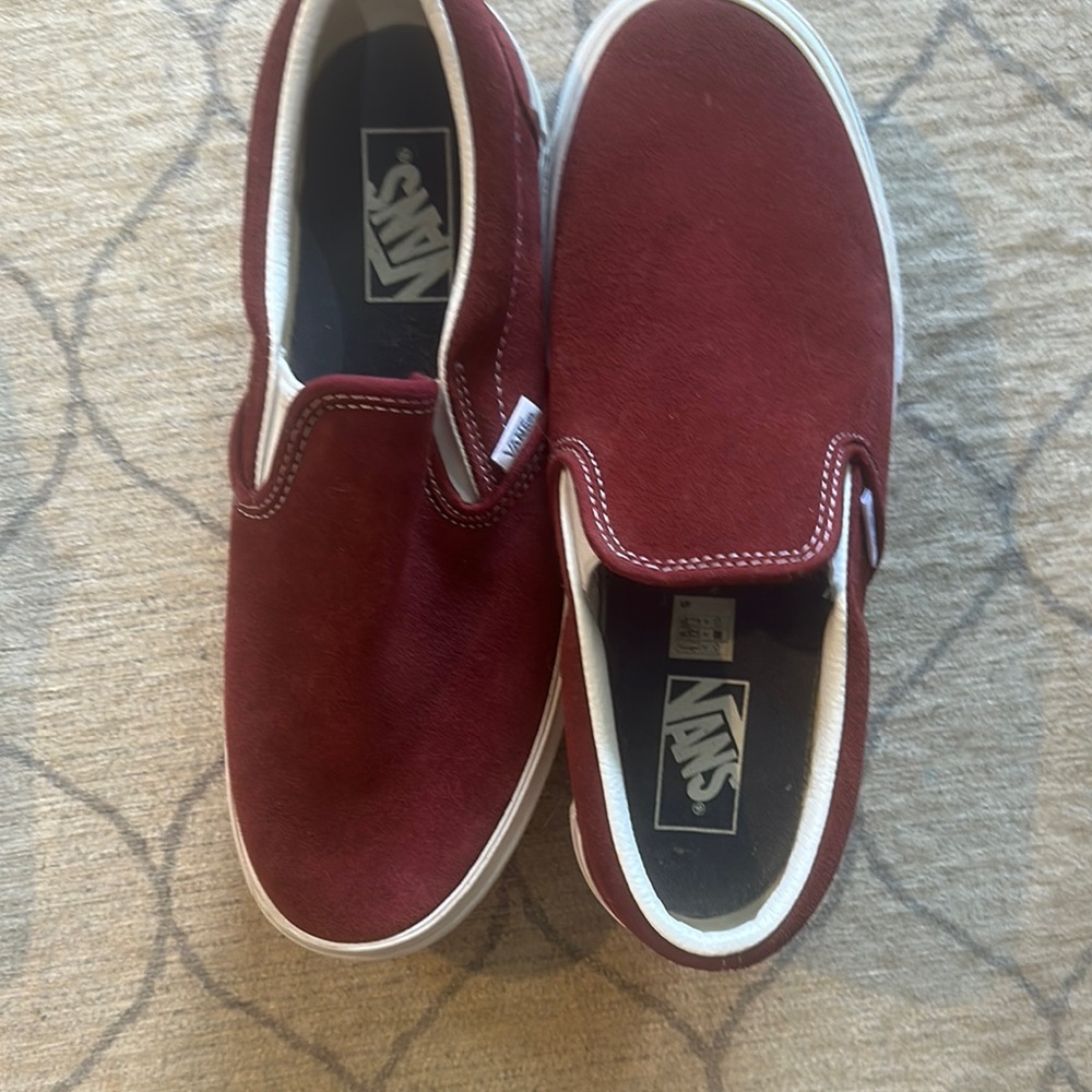 Vans Red Slip-On Shoes